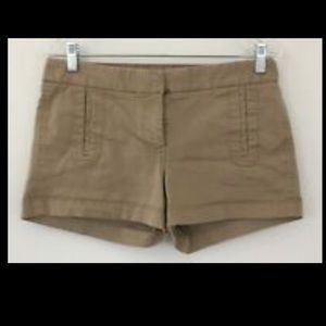 J Crew Stretch Bermuda Khaki Chino Shorts Tan